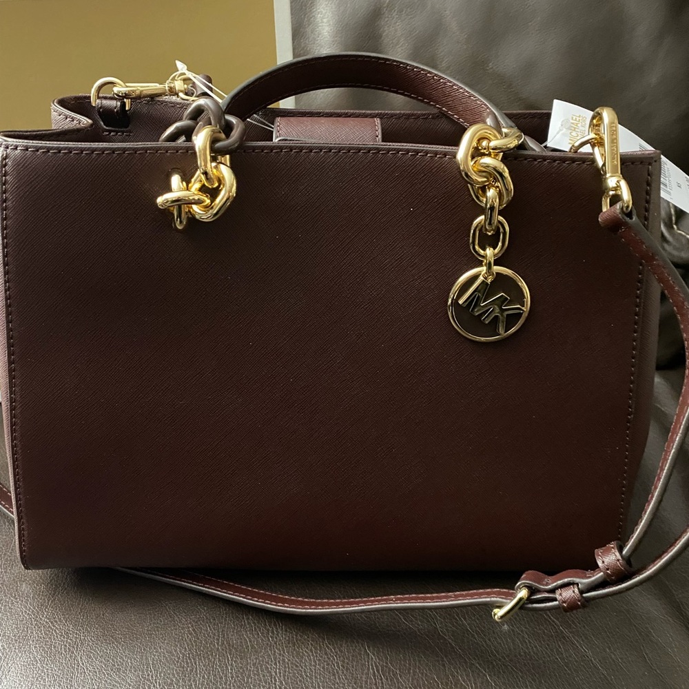 Michael Kors MD Conv Satchel Leather - Picture 1 of 13